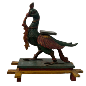 Antique Wooden Peacock Vahanam – Grace, Auspiciousness & Sacred Heritage