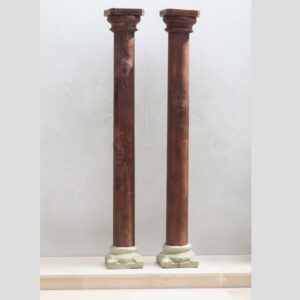 Premium Solid Teak Wood Columns Set of 2 – Timeless Handcrafted Decorative Pillars